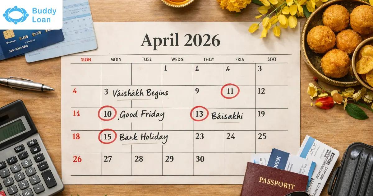 April 2026 holidays calendar India with festivals and important dates