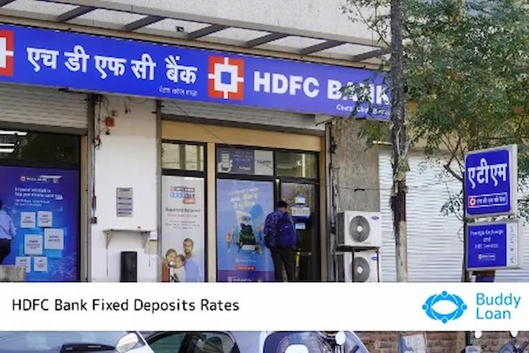 Current Fixed Deposit Rates In HDFC Bank