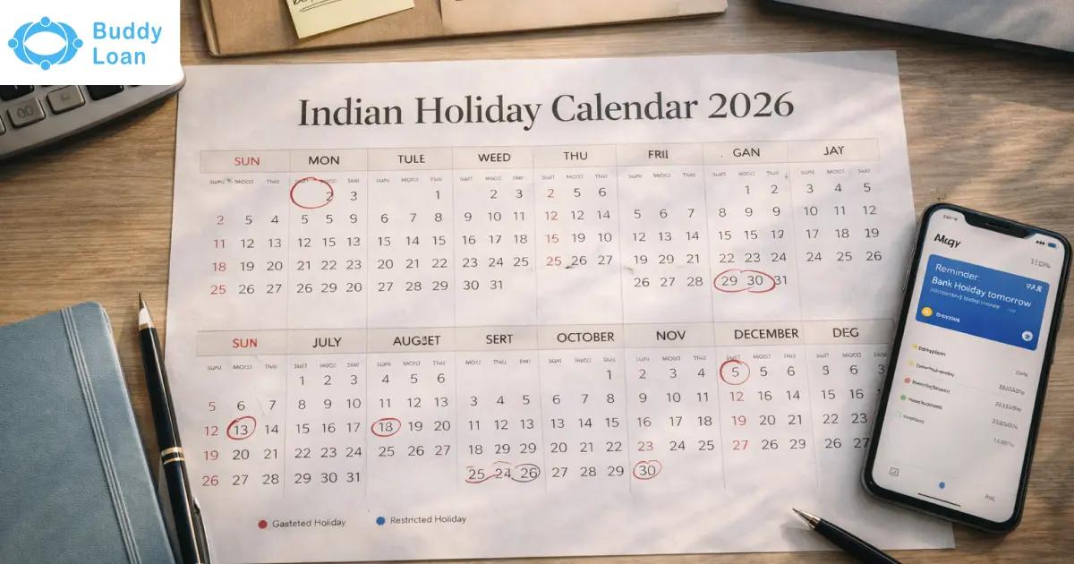 Indian Holiday Calendar 2026