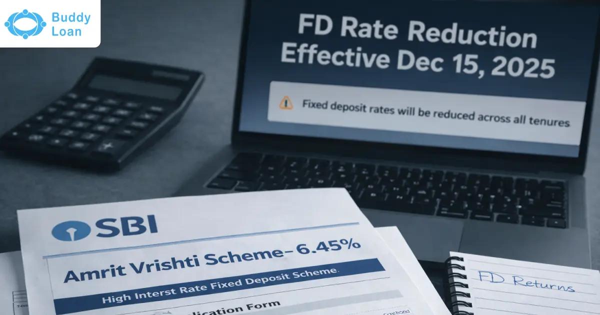 SBI Reduced FD Rates from 15 December 2025