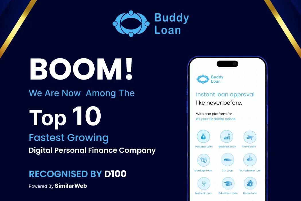 Buddy Loan recognized among the Top 10 Fast-Growing Digital Companies Under Personal Finance Category