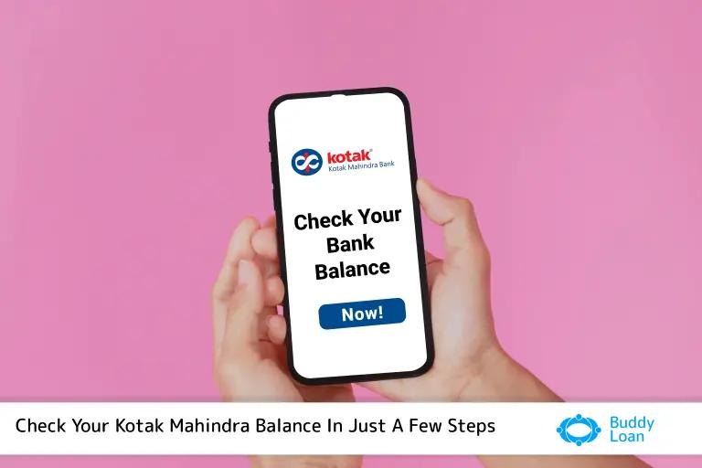 Kotak Mahindra Balance Check Number