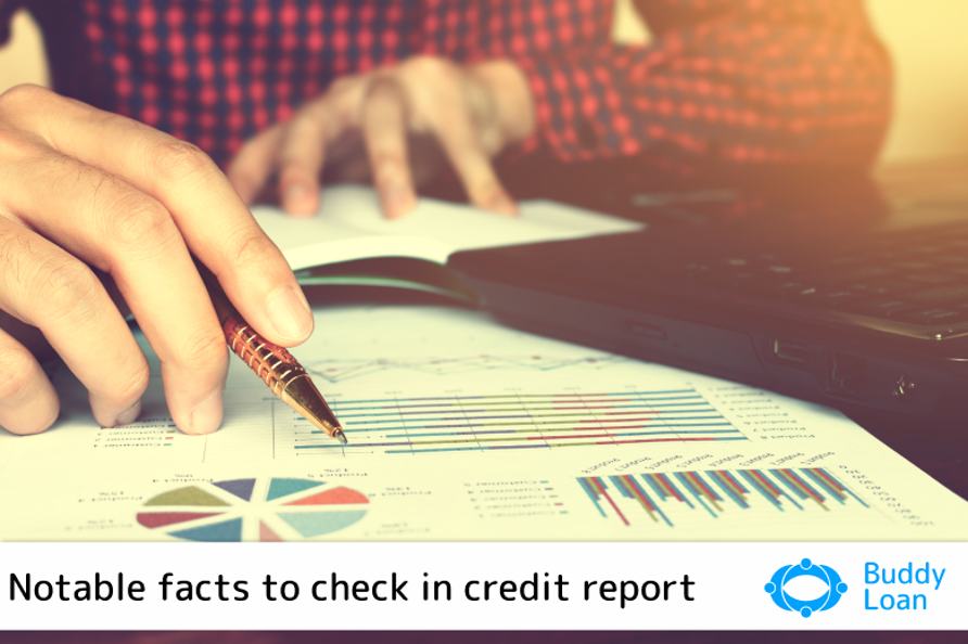 Notable facts to check in credit report