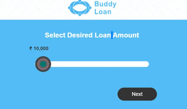 apply for a personal loan - choose loan amount