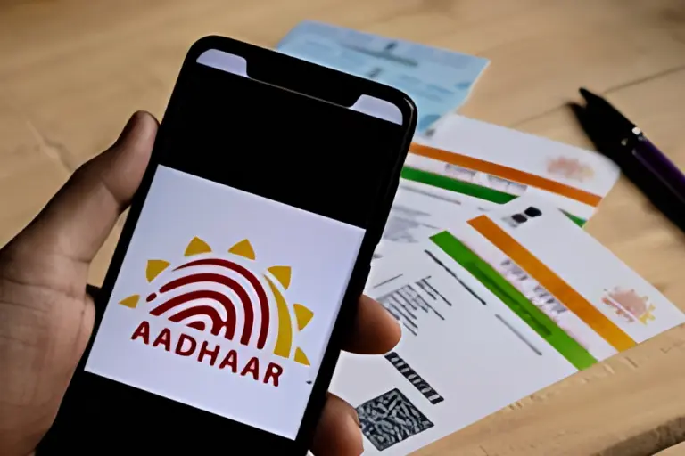 mobile number in Aadhaar online 