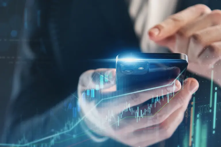 Man Holding mobile and Account Balance Check In Union Bank Of India Via Internet Banking 