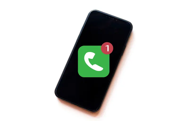Phone screen displaying a missed call notification and the "Call Back" option highlighted means checking icici account balance through missed calls