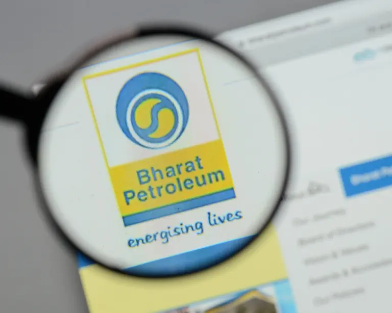 image shown a logo of bharat petroleum corporation limited